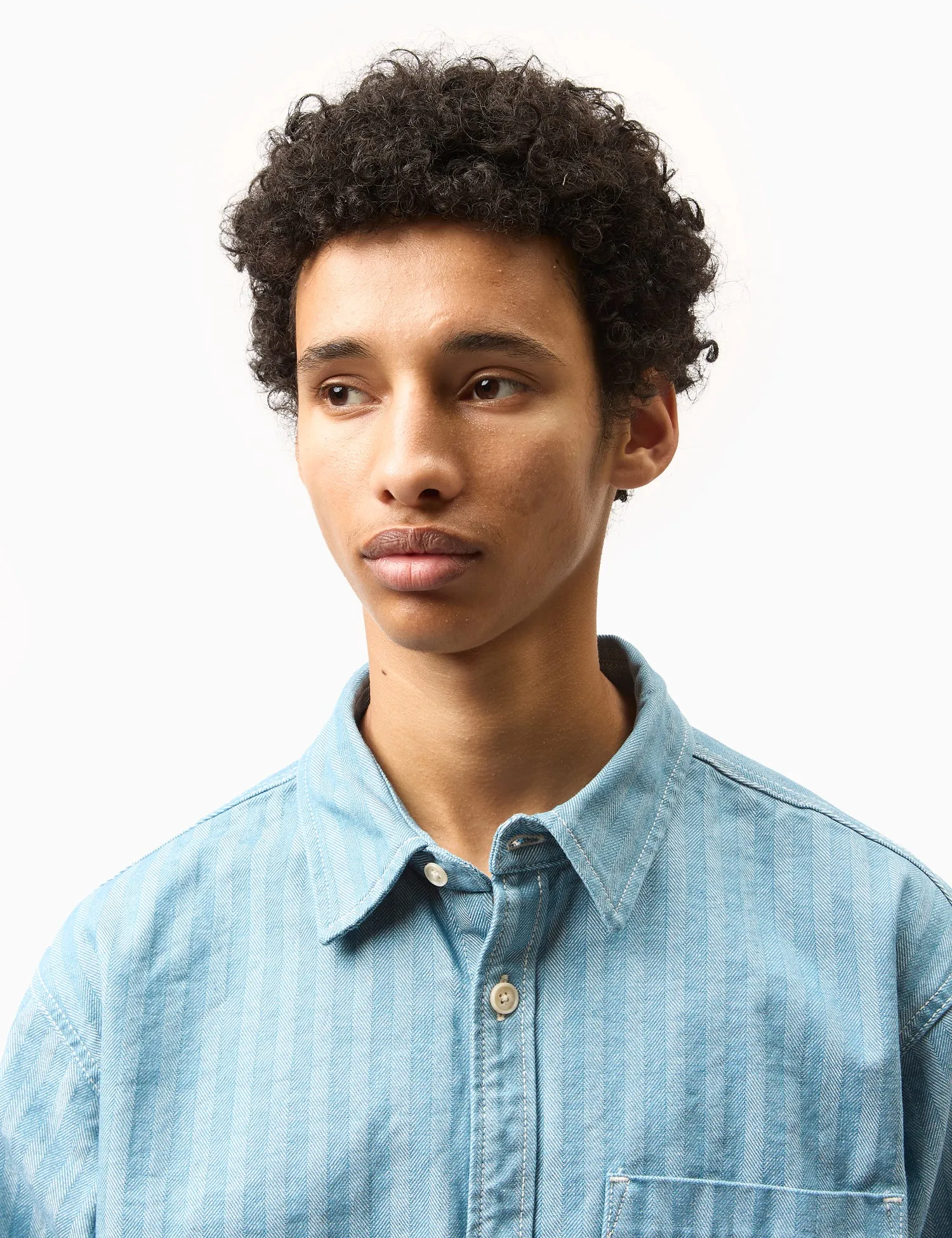 Luxury Feel Carhartt WIP Menard Over Shirt - Blue Rinsed  Last Chance!