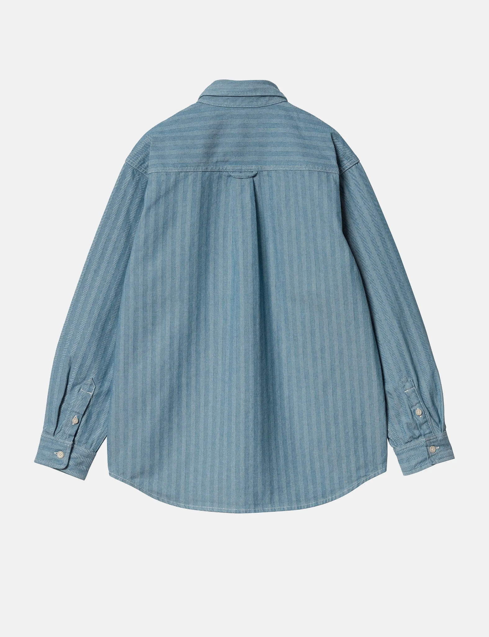 Luxury Feel Carhartt WIP Menard Over Shirt - Blue Rinsed  Last Chance!