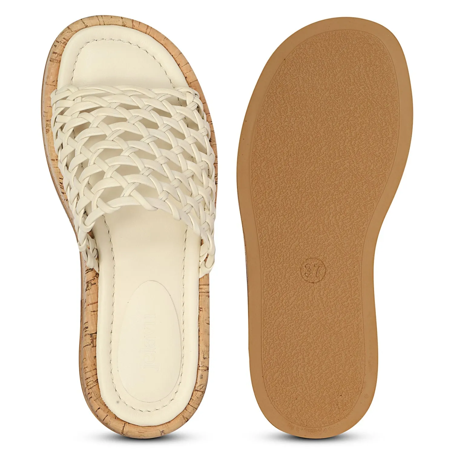 Luxury Feel Cloud - Ivory Sandals  Limited Availability!