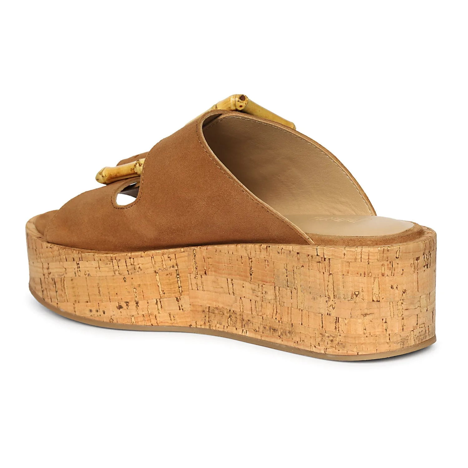 Luxury Feel Corkie - Cognac Sandals  Limited Release!