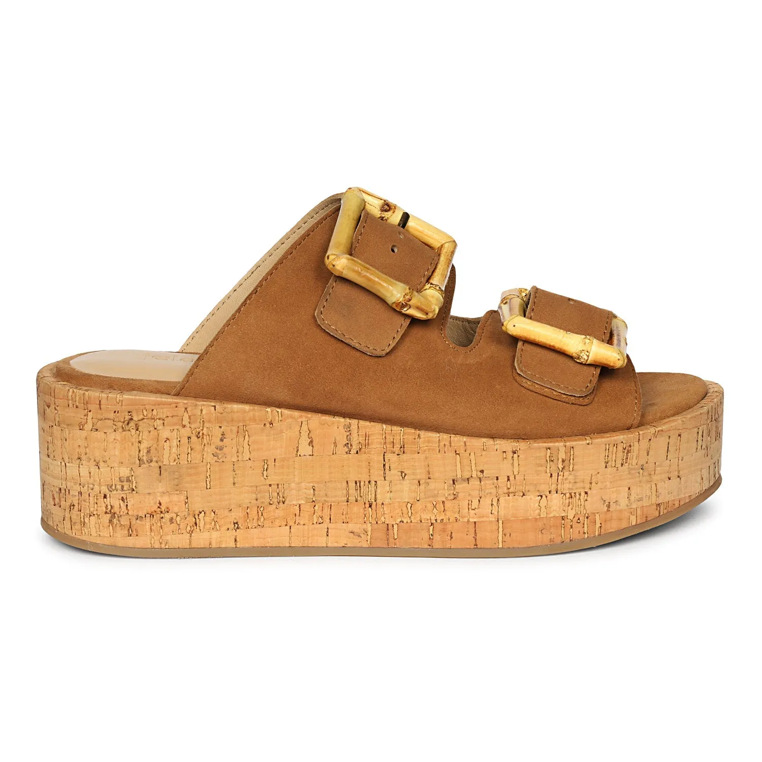 Luxury Feel Corkie - Cognac Sandals  Limited Release!