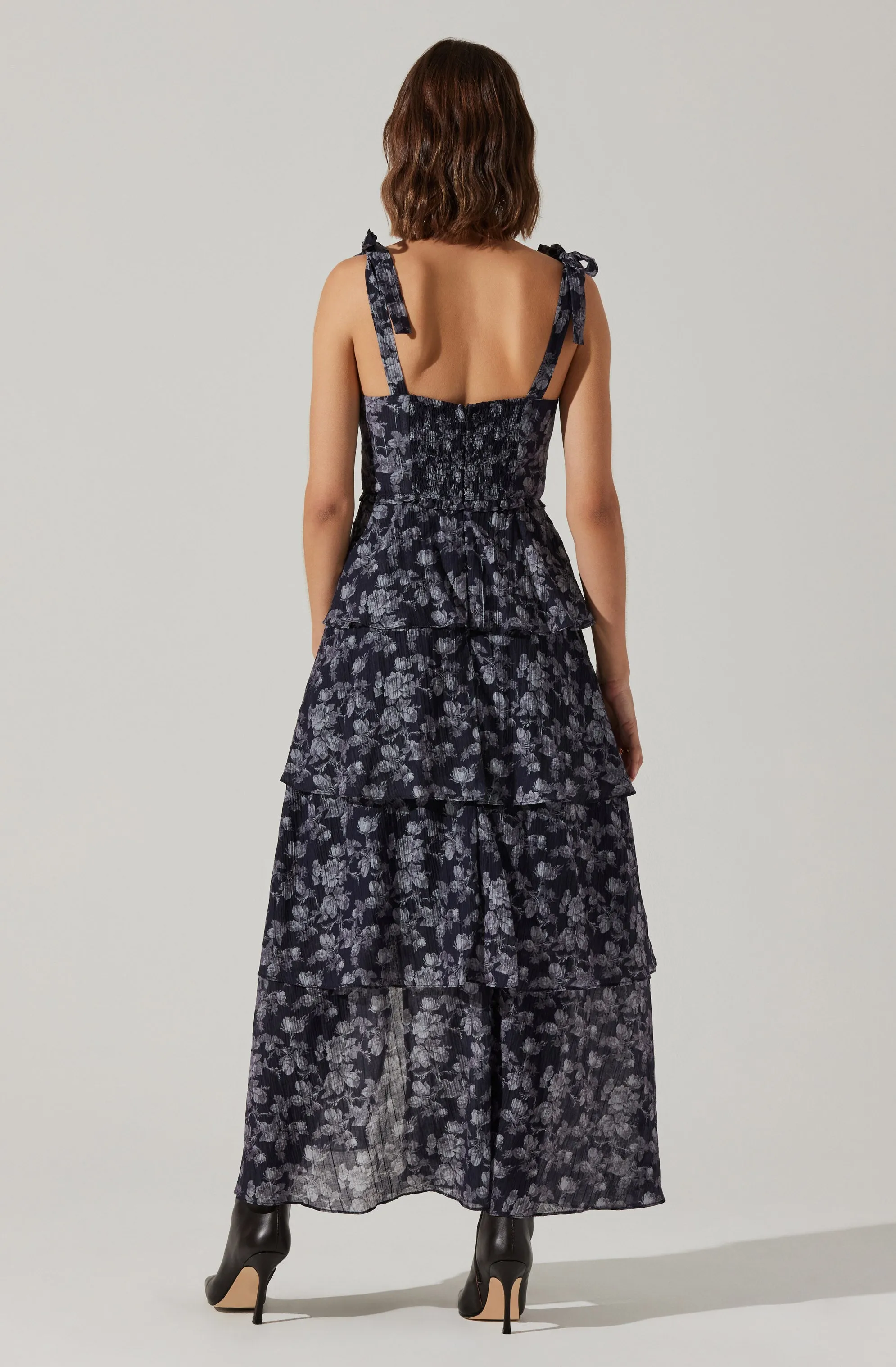 Luxury Feel Mellorie Floral Tiered Maxi Dress  Limited Availability!