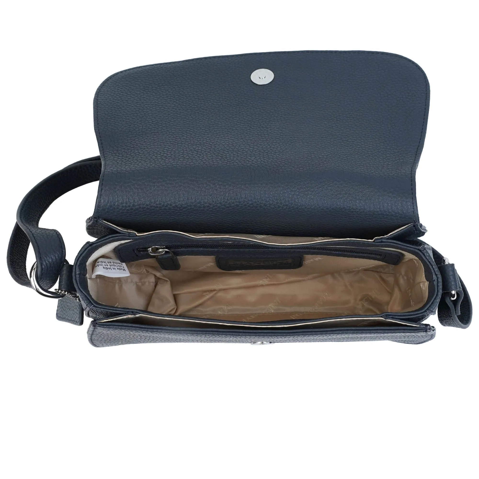 Mancini Pebbled Isabella Crossbody Handbag