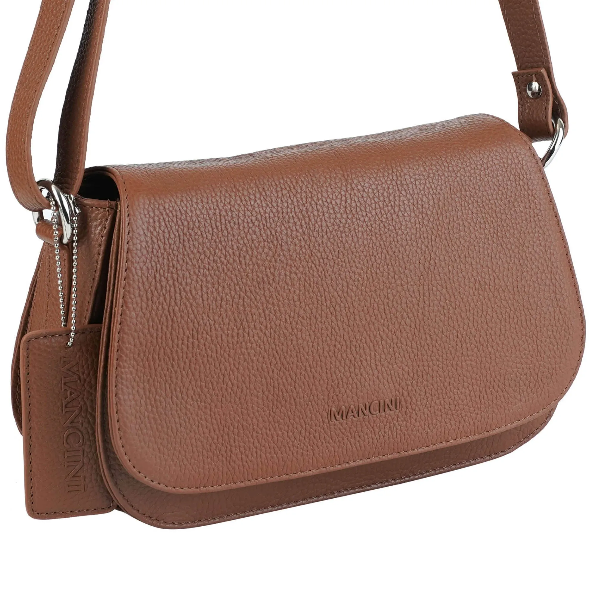 Mancini Pebbled Isabella Crossbody Handbag