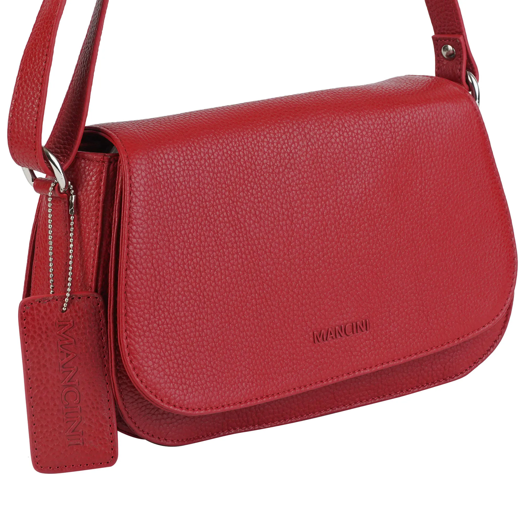 Mancini Pebbled Isabella Crossbody Handbag