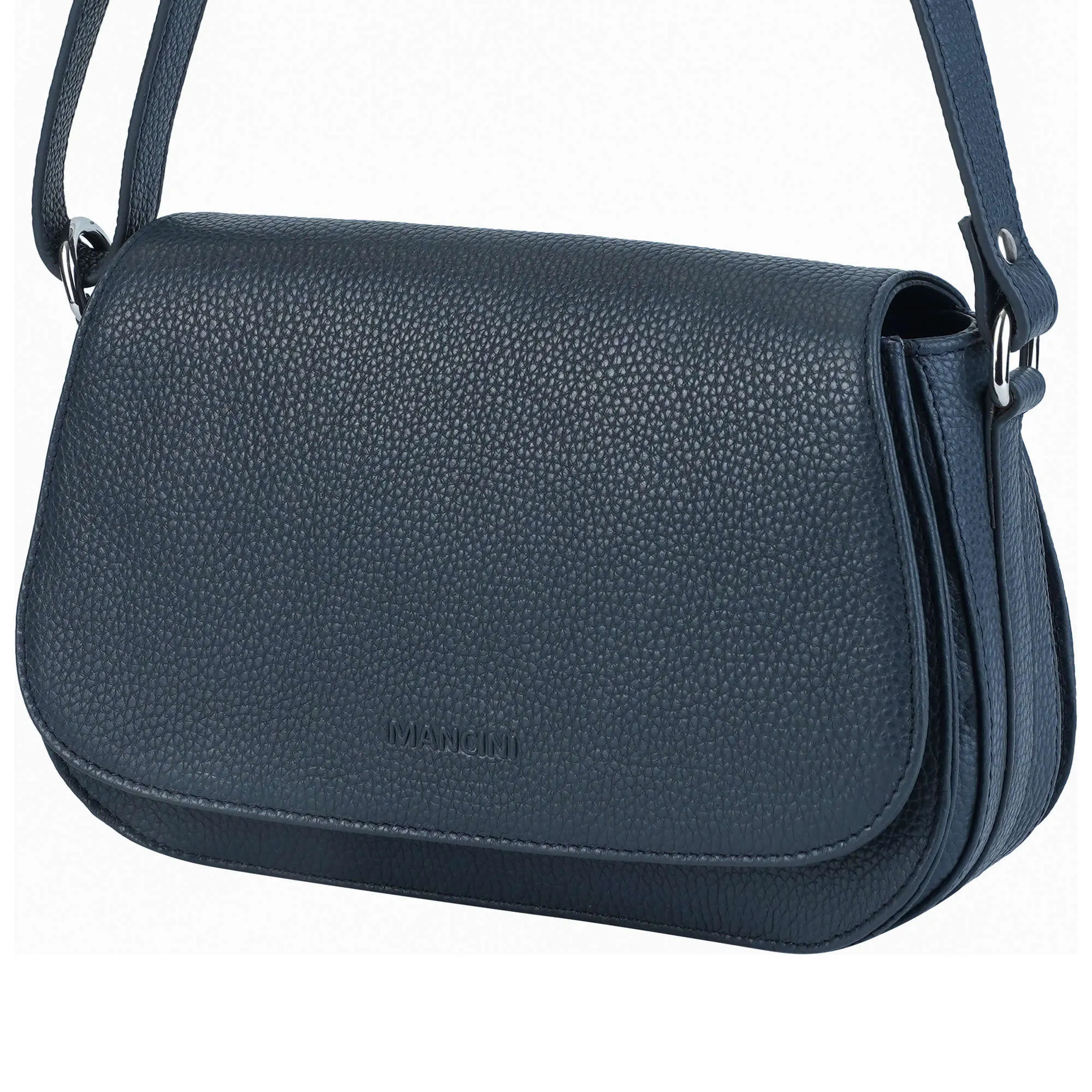 Mancini Pebbled Isabella Crossbody Handbag