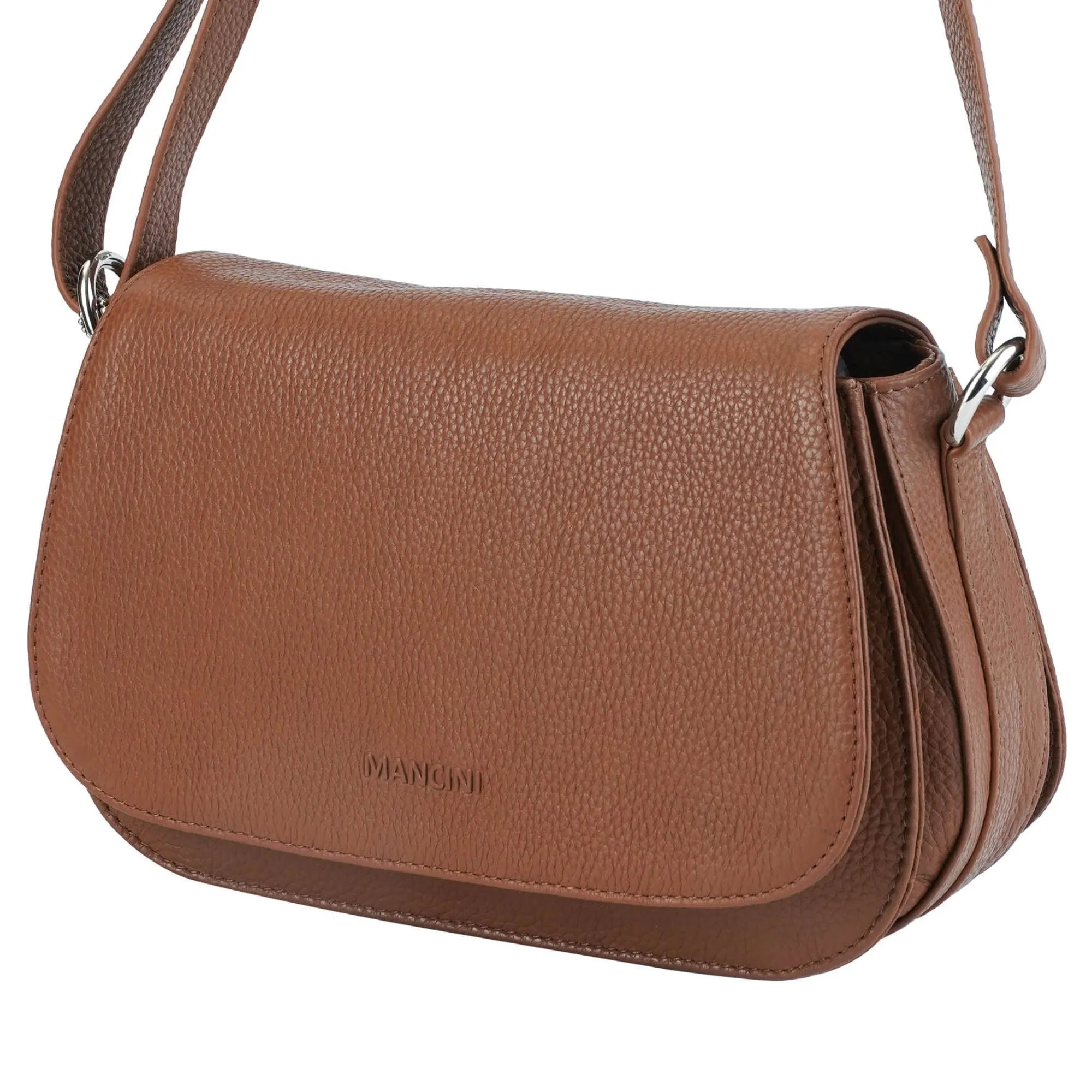 Mancini Pebbled Isabella Crossbody Handbag