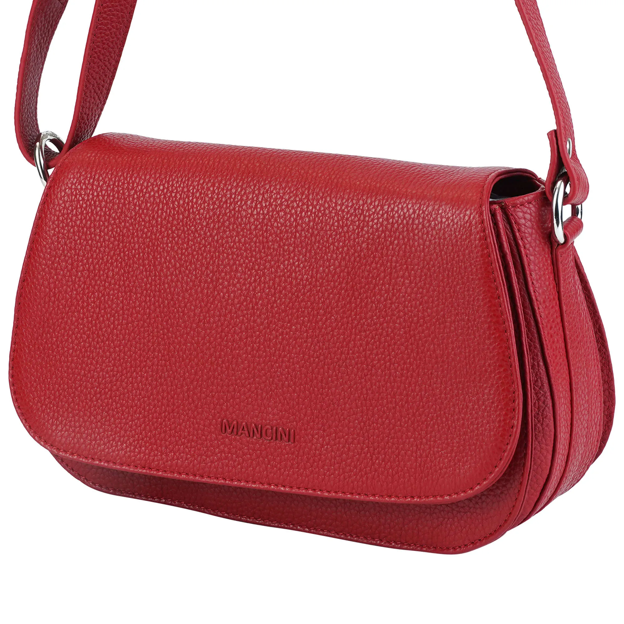 Mancini Pebbled Isabella Crossbody Handbag