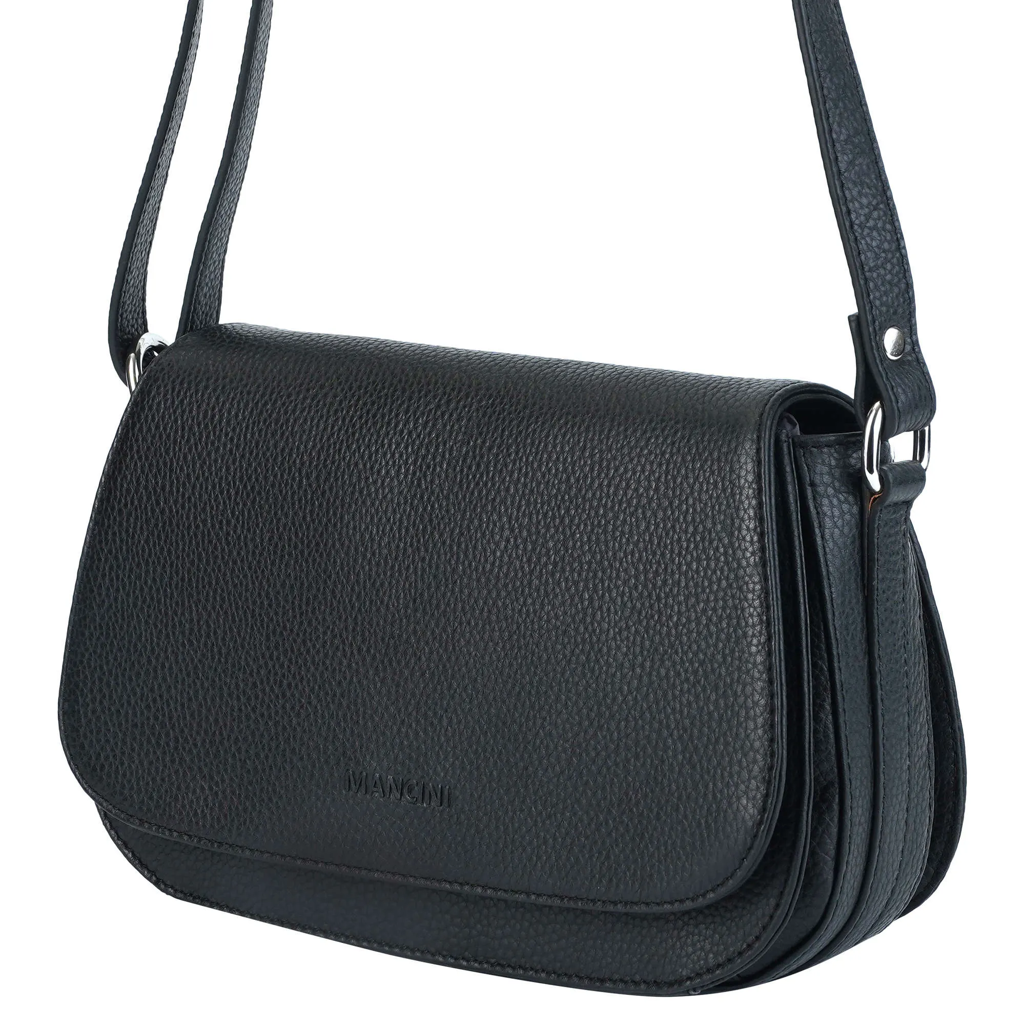 Mancini Pebbled Isabella Crossbody Handbag