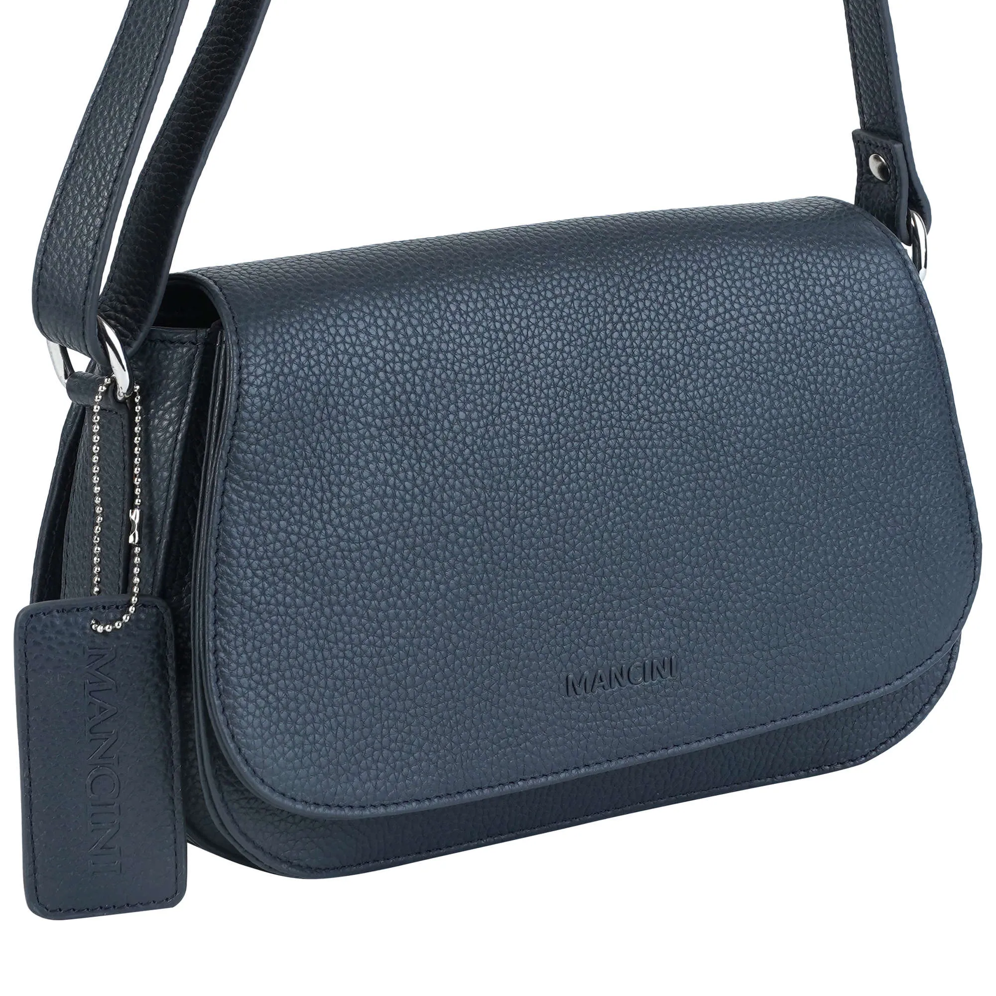 Mancini Pebbled Isabella Crossbody Handbag