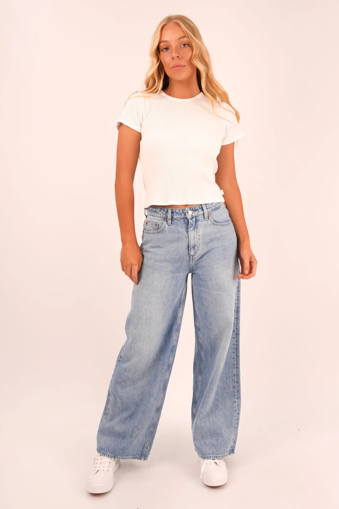 Mid Slouch Jean Downtown Fade Petite