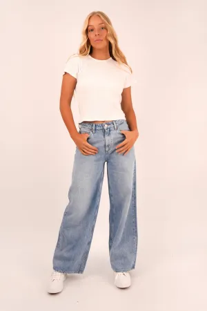 Mid Slouch Jean Downtown Fade Petite