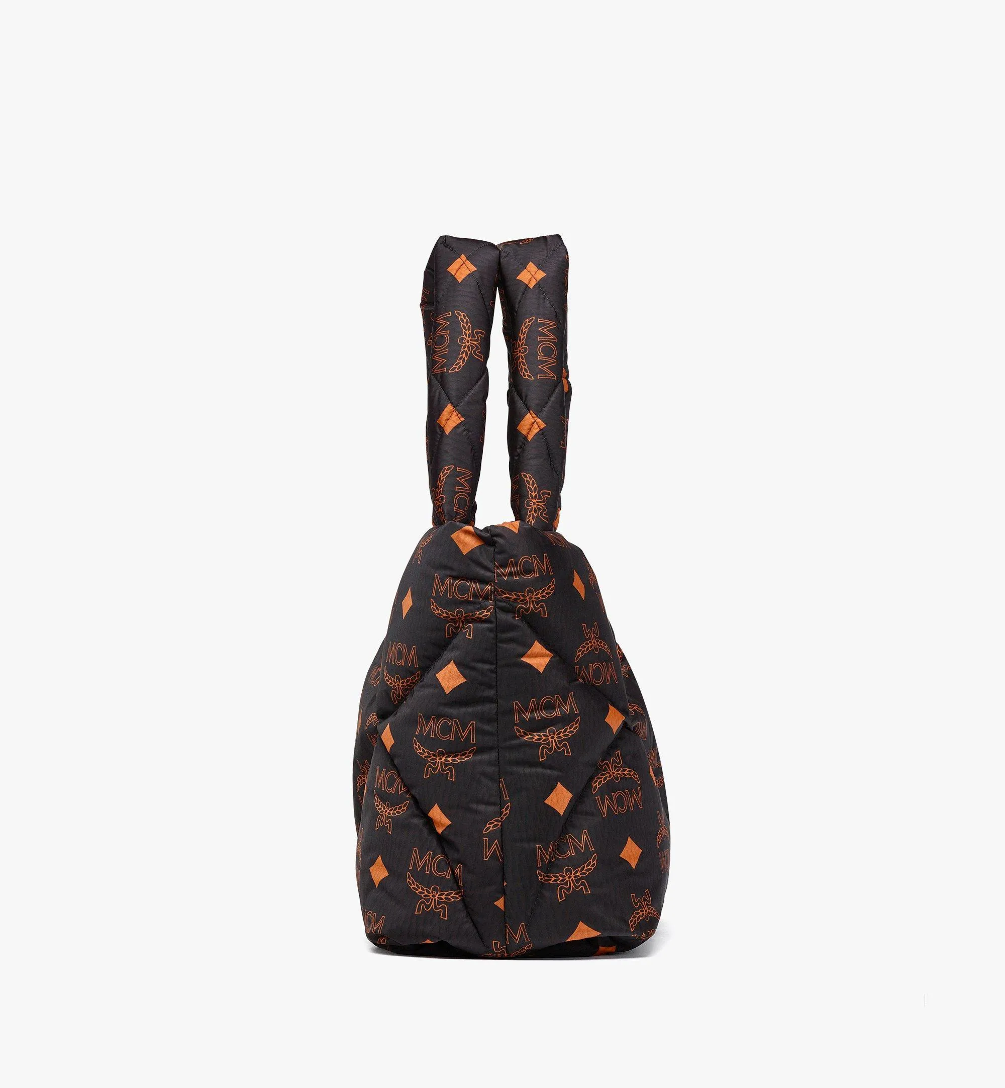 Mnchen Quilted Tote In Maxi Monogram Nylon