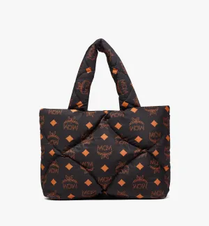Mnchen Quilted Tote In Maxi Monogram Nylon