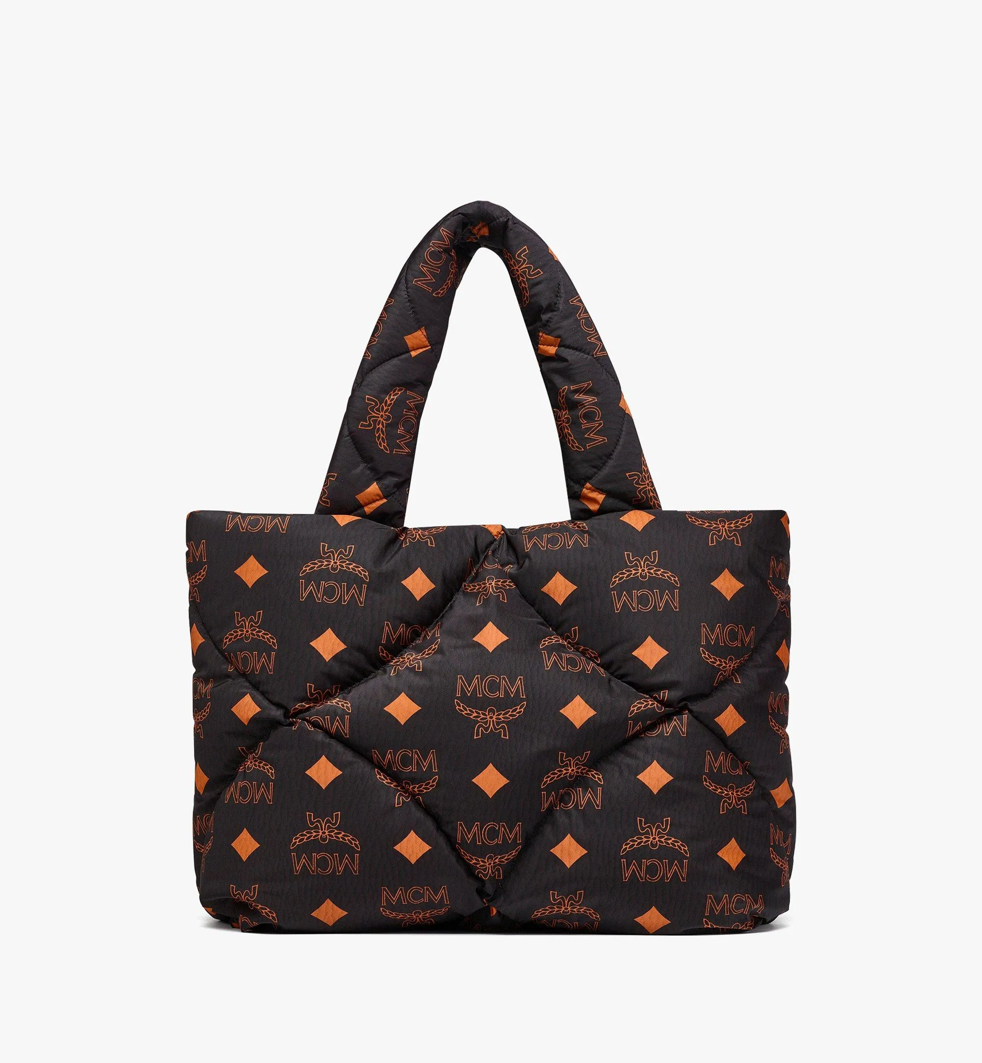 Mnchen Quilted Tote In Maxi Monogram Nylon