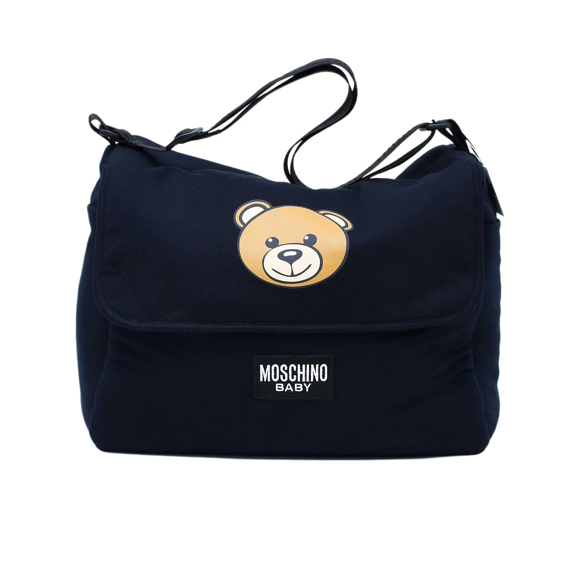 Moschino Kids New Born Changing Bag & Internal Mat with Teddy Bear and Logo