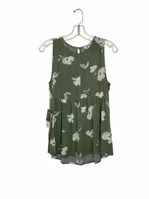 Mountain Khaki Size Small Green Floral New w/ Tags Tank Top- Ladies
