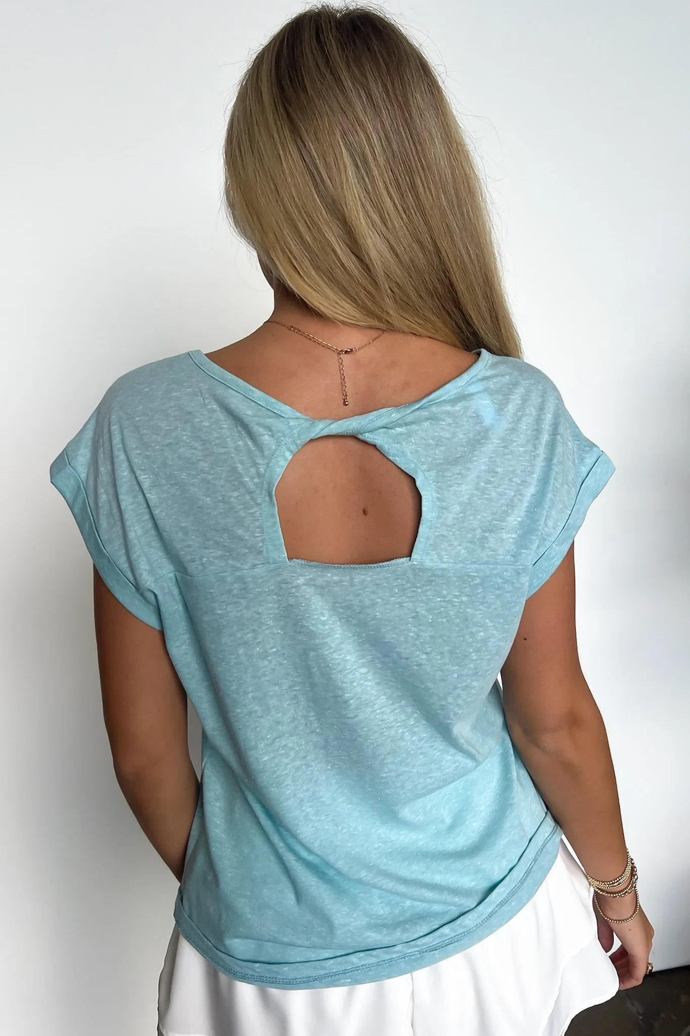 Nanori Twist Back Short Sleeve Top - FINAL SALE