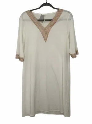 No Brand Label Size Large White Pre-Owned Dress- Ladies