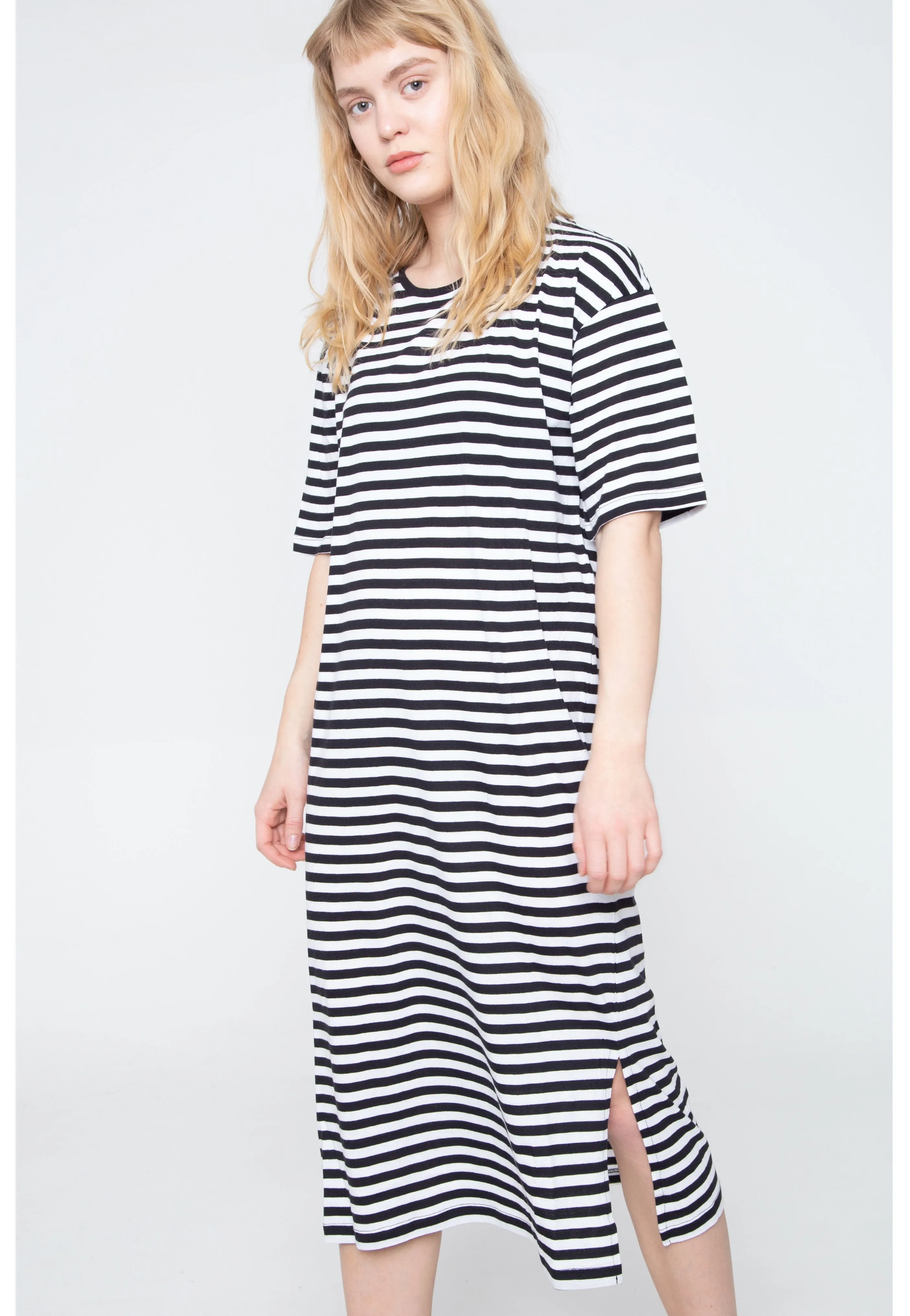 Noisy May - Mayden 2/4 Stripes Bright White - Dress