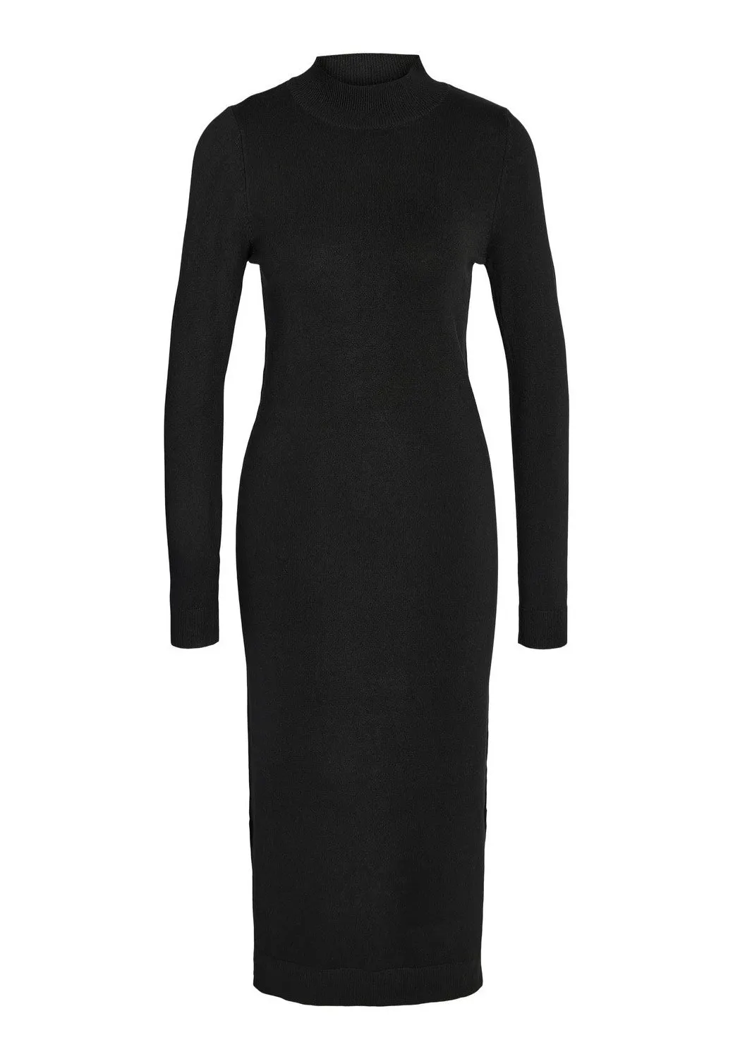 Noisy May - Sandi Long Highneck Black - Knit Dress