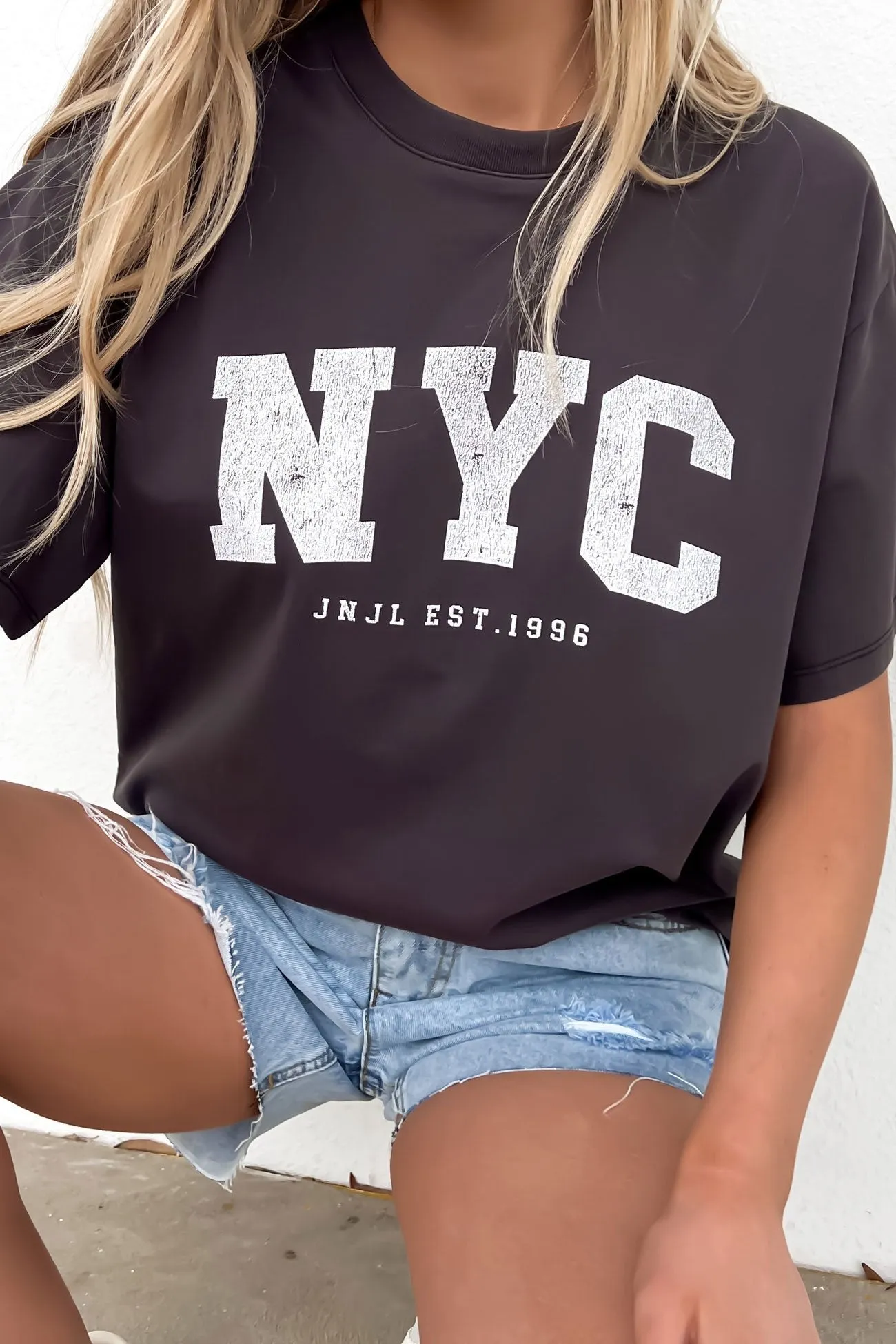 NYC Tee Washed Black