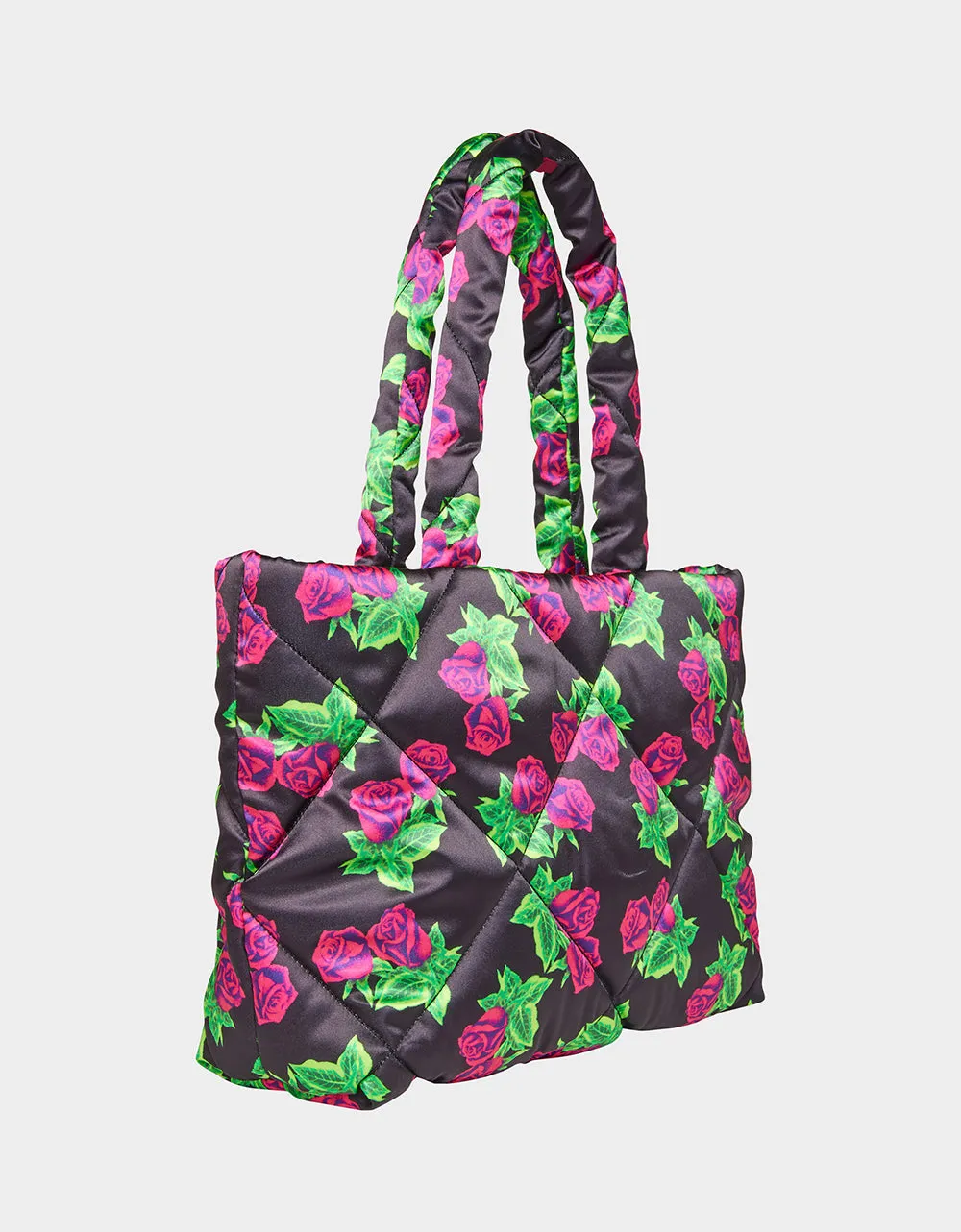 NYLON PILLOW TOTE FLORAL | RE:LUV Betsey Johnson