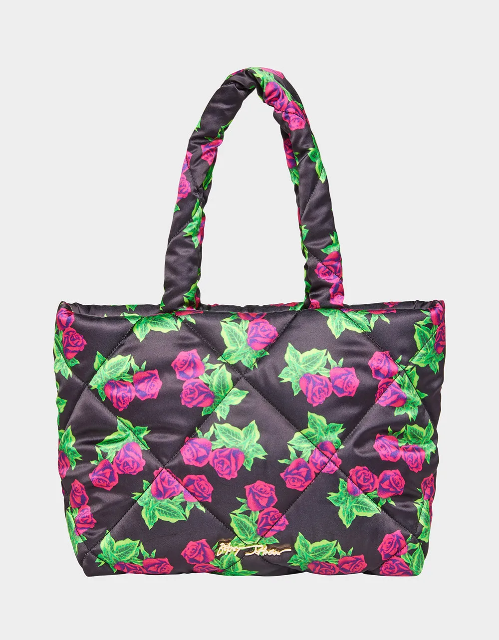 NYLON PILLOW TOTE FLORAL | RE:LUV Betsey Johnson
