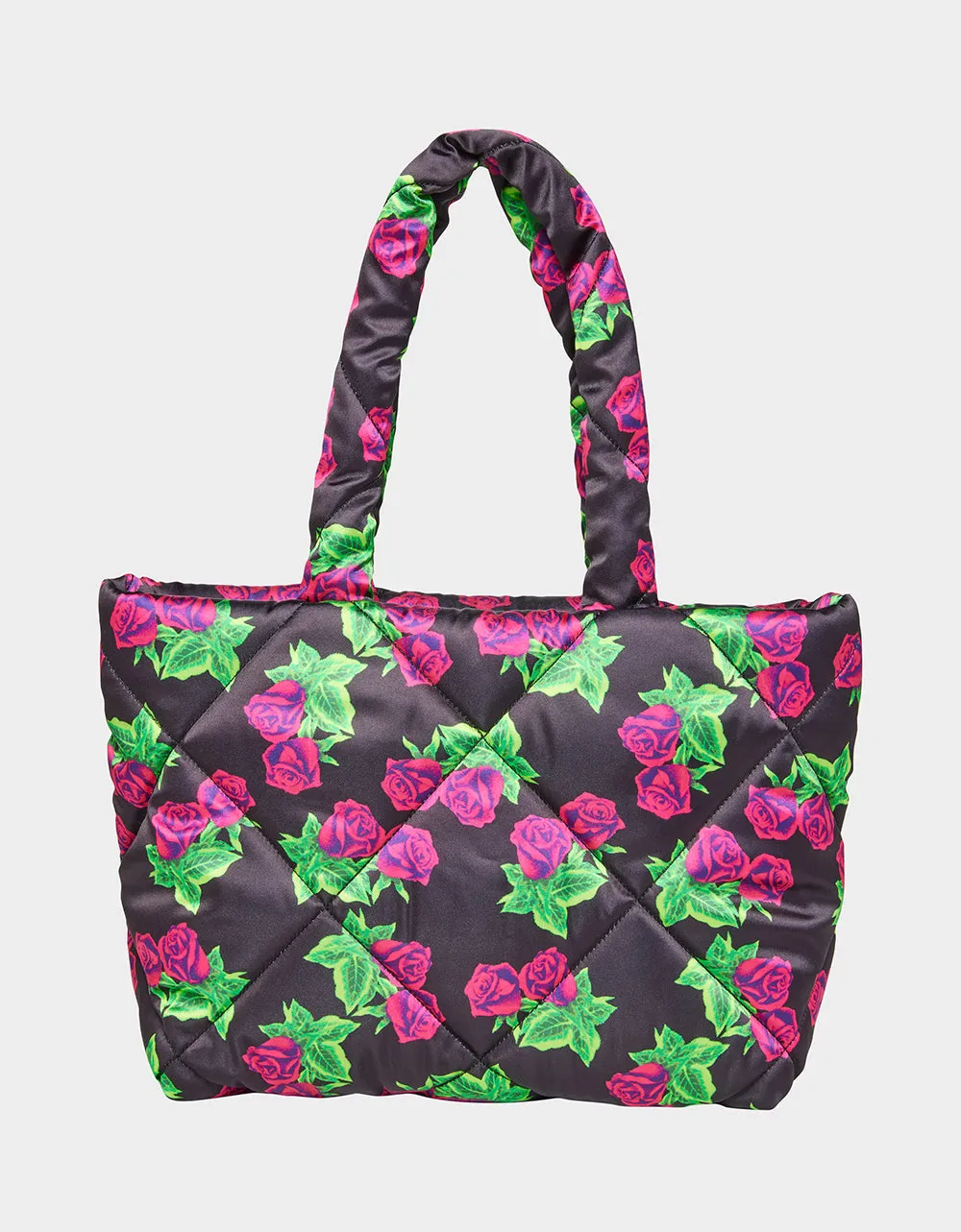 NYLON PILLOW TOTE FLORAL | RE:LUV Betsey Johnson