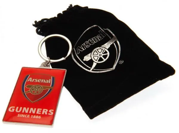 Official Arsenal keyring with bag
