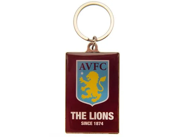 Official Aston Villa keyring with bag