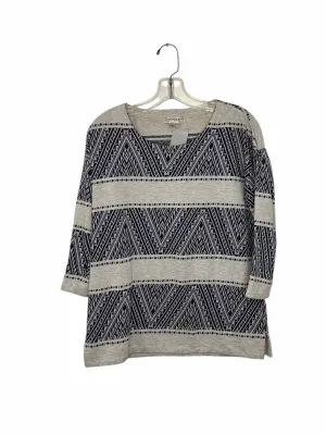 Orvis Size X- Small Grey Print Pre-Owned Sweatshirt- Ladies