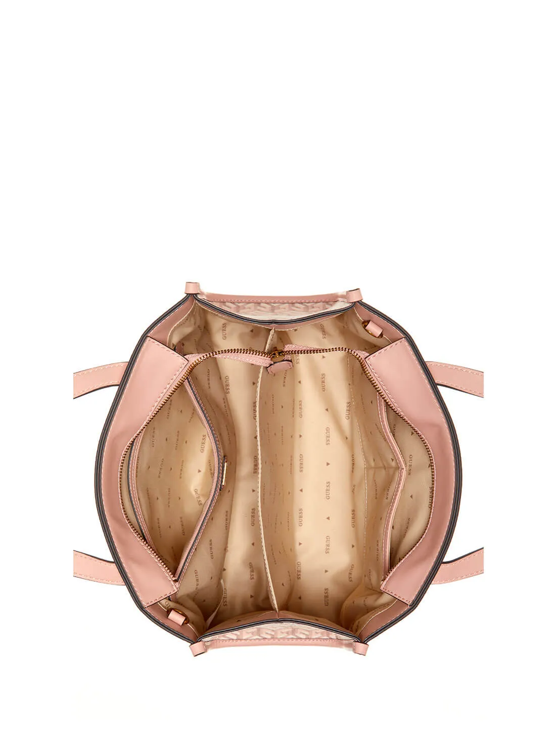 Pale Pink Silvana Small Tote Bag Guess