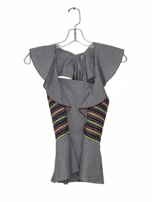Parker Size Small Blue Stripe Pre-Owned Tank Top- Ladies