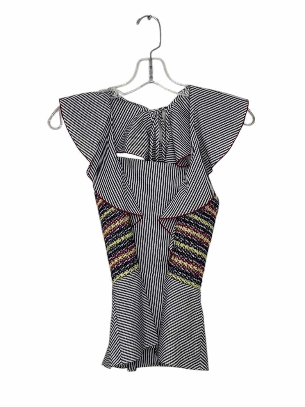 Parker Size Small Blue Stripe Pre-Owned Tank Top- Ladies