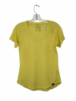 Patagonia Size Small Yellow Pre-Owned T-Shirt- Ladies
