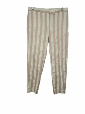 Paul Smith Size 8 White Stripe Pants- Ladies