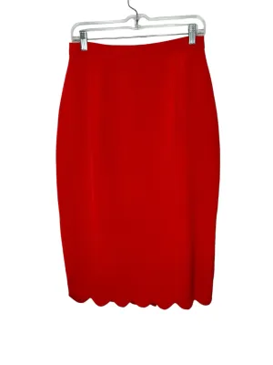 Peggy Jennings Size 8 Red Pre-Owned Skirt- Ladies