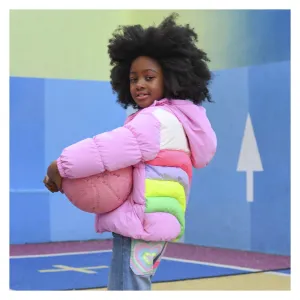Pink Rainbow Parka Jacket
