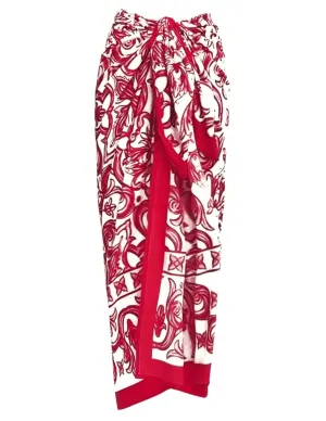 PRE-ORDER-St. Barths La Robe Mediterranean Tile Sarong