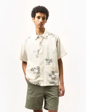 Premium Quality Carhartt WIP Stamp Print Shirt Sleeve Shirt - Wax  Ends Soon!