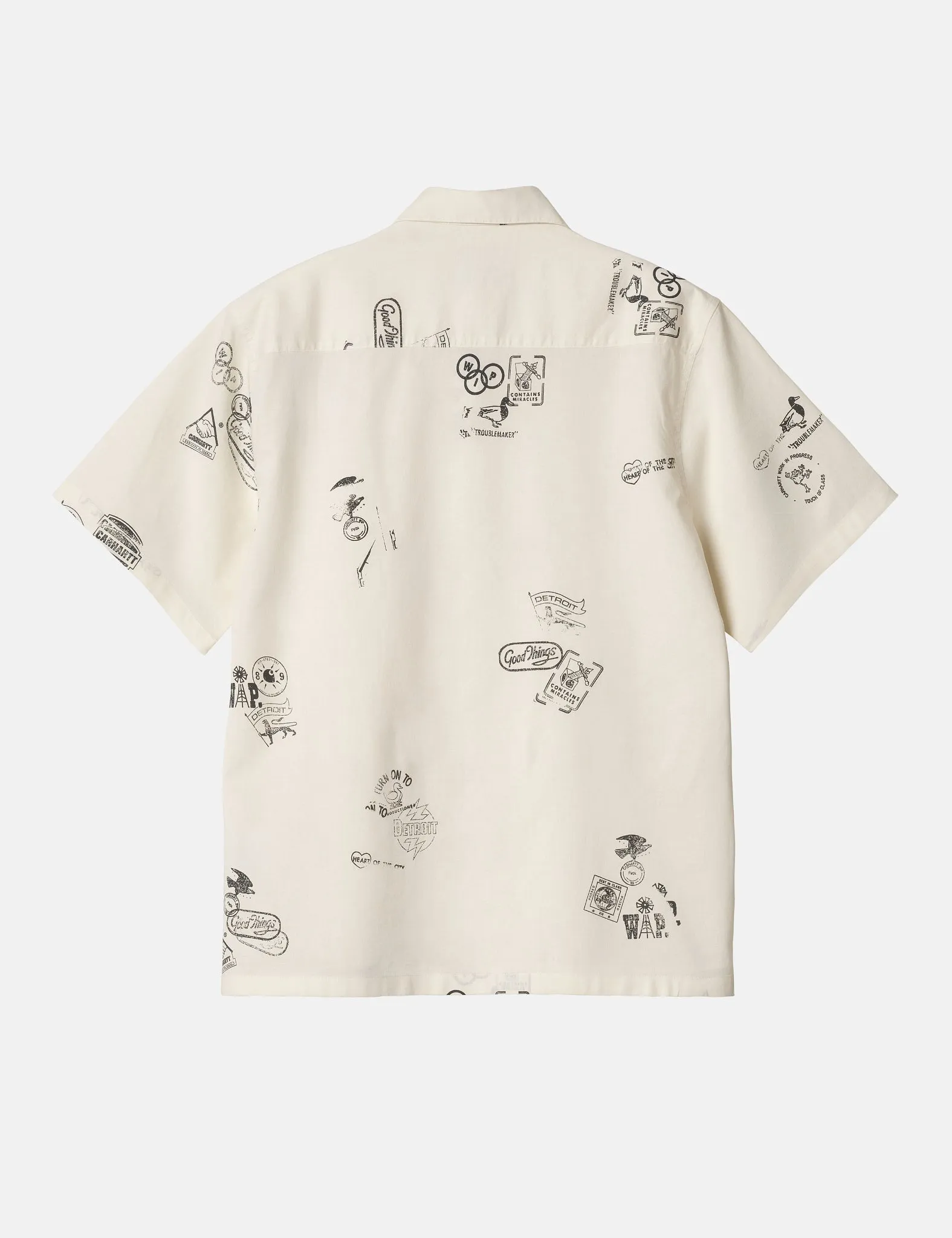 Premium Quality Carhartt WIP Stamp Print Shirt Sleeve Shirt - Wax  Ends Soon!