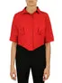 Premium Quality Cropped Corseted Shirt  Today Only!
