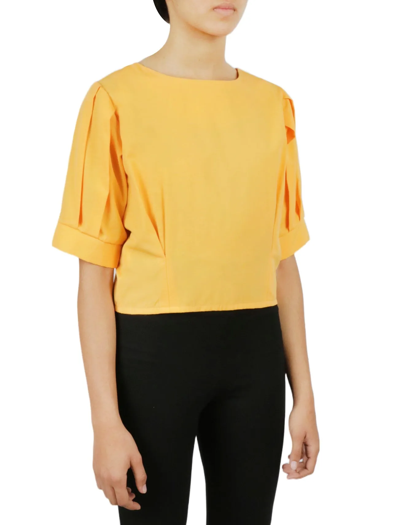 Premium Quality Cropped Tie Back Blouse  Dont Miss Out!