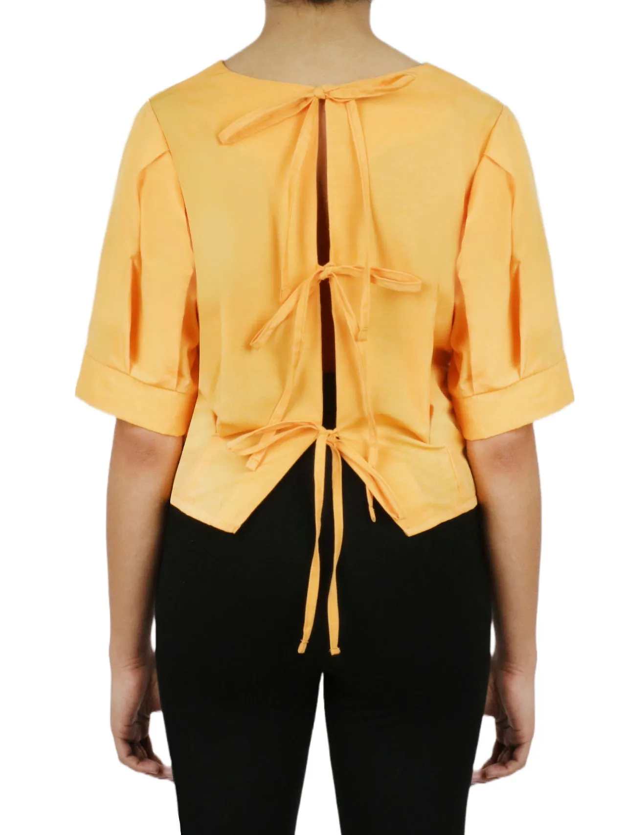 Premium Quality Cropped Tie Back Blouse  Dont Miss Out!