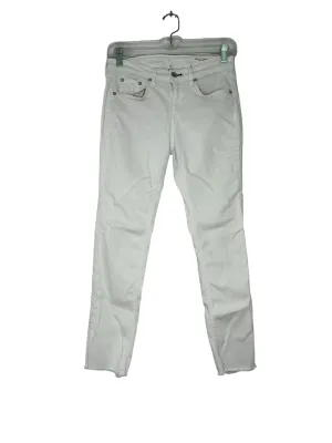 Rag & Bone Size 25 White Pre-Owned Jeans- Ladies