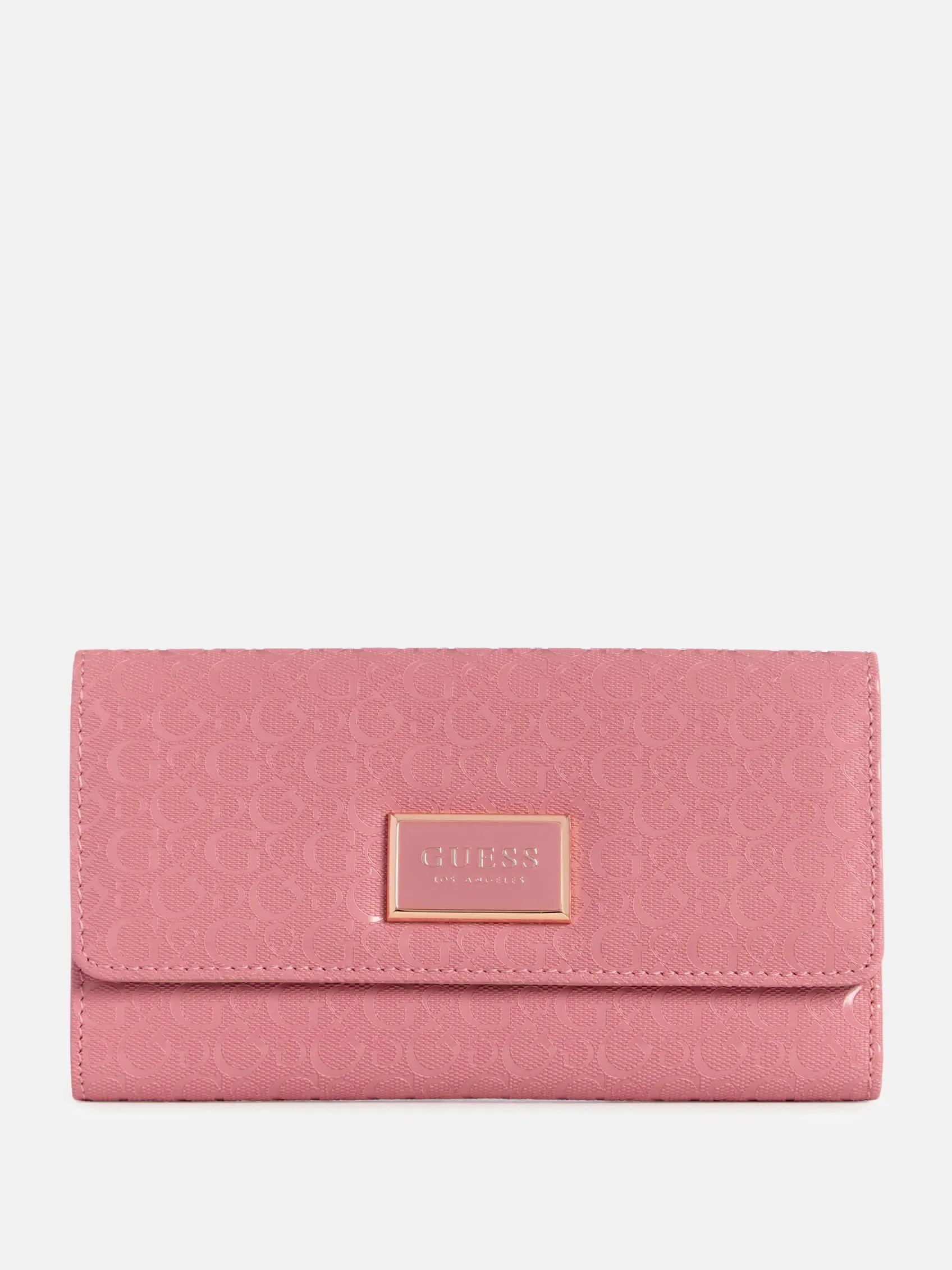 Reformation Abree Shiny Logo Slim Clutch Wallet
