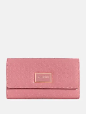 Reformation Abree Shiny Logo Slim Clutch Wallet