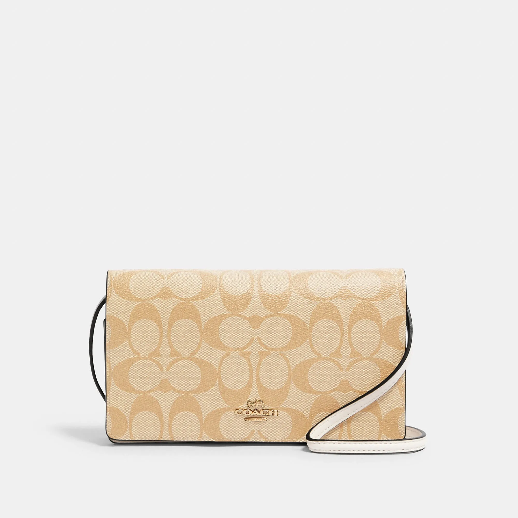 Reformation Coach Outlet Anna Foldover Crossbody Clutch In Signature Canvas