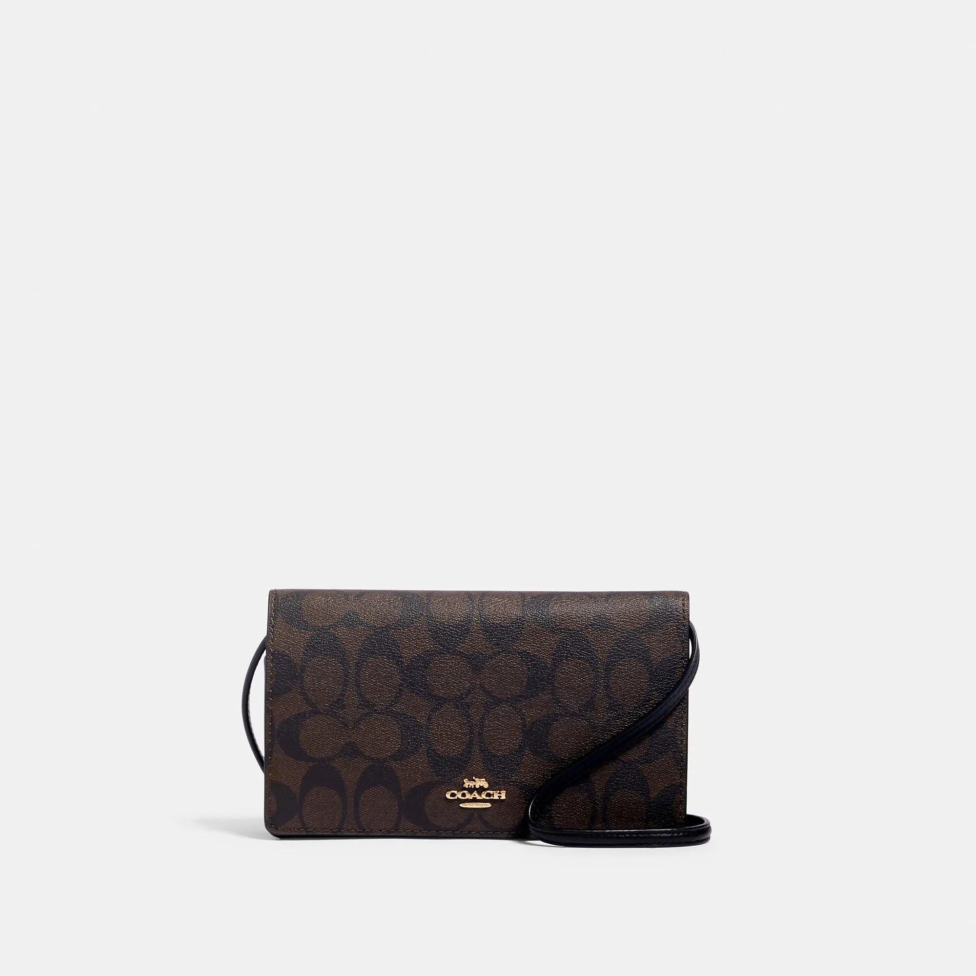 Reformation Coach Outlet Anna Foldover Crossbody Clutch In Signature Canvas